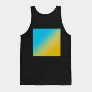 Blue Yellow Gradient Tank Top